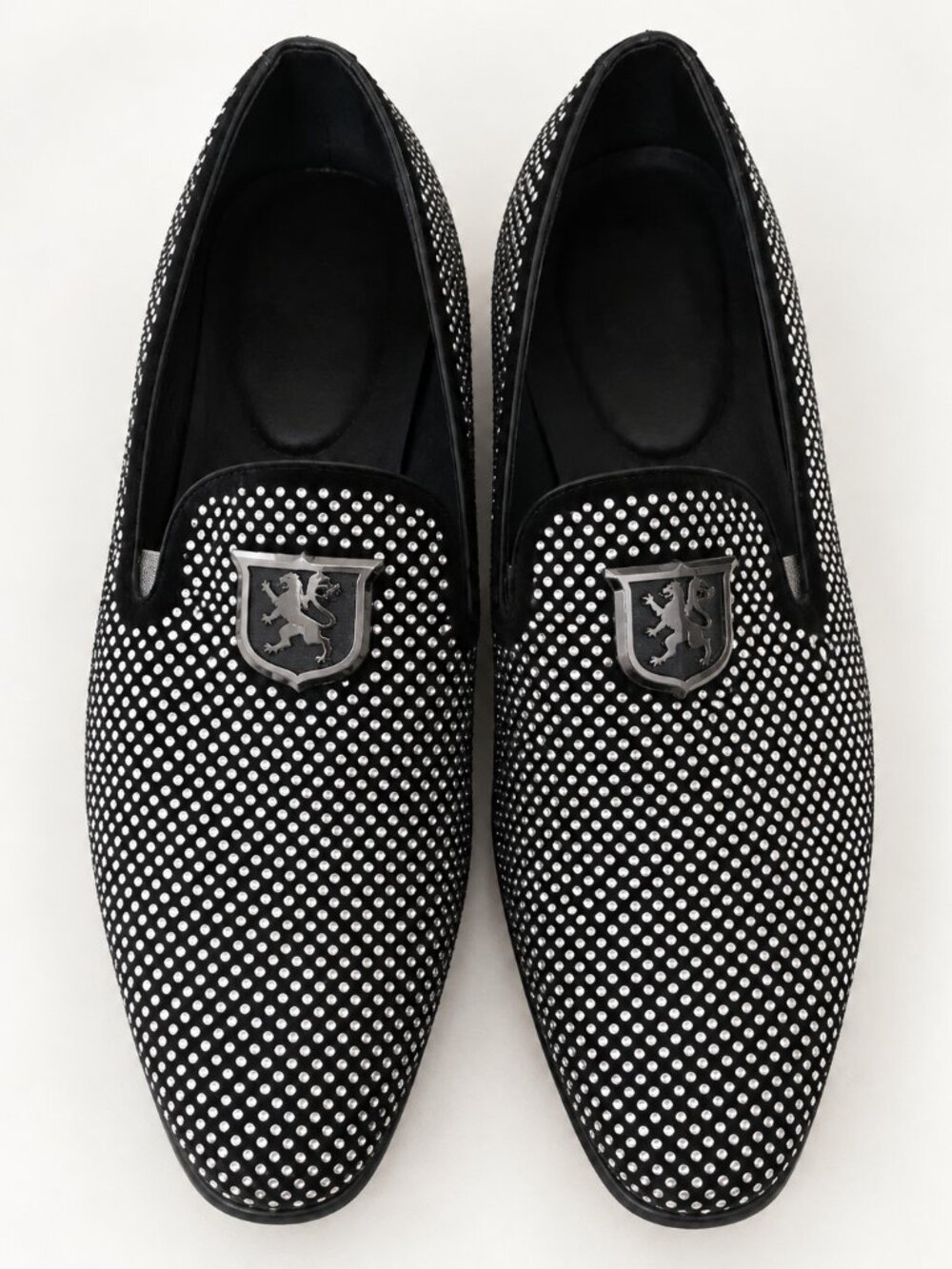 Stacy Adams Swagger Black Silver Studded Loafers Men’s 13 M